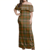 Clan Scott Brown Modern Tartan Hawaii Dress VF55 Clan Scott (Scott Tartan) Tartan Hawaii Dress